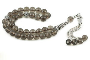 Smokey Quartz Prayer Beads Misbaha Subha Tasbih