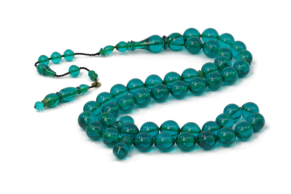 Blue Faturan Worry Beads